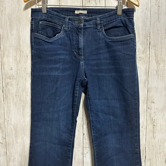 Eileen Fisher Organic Cotton Denim Dark Wash Jeans Size 8 - Picture 3 of 5